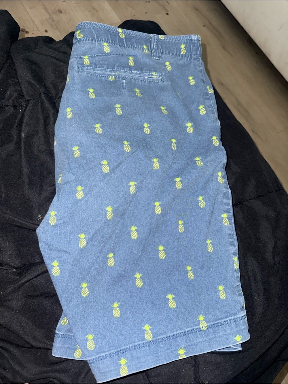PLUGG Blue Pineapple Print Shorts